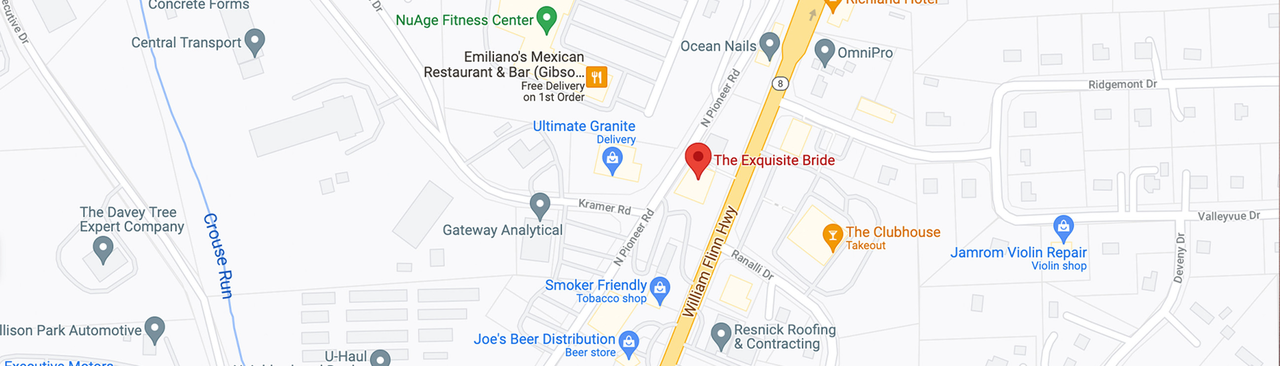 The Equisite Bride location