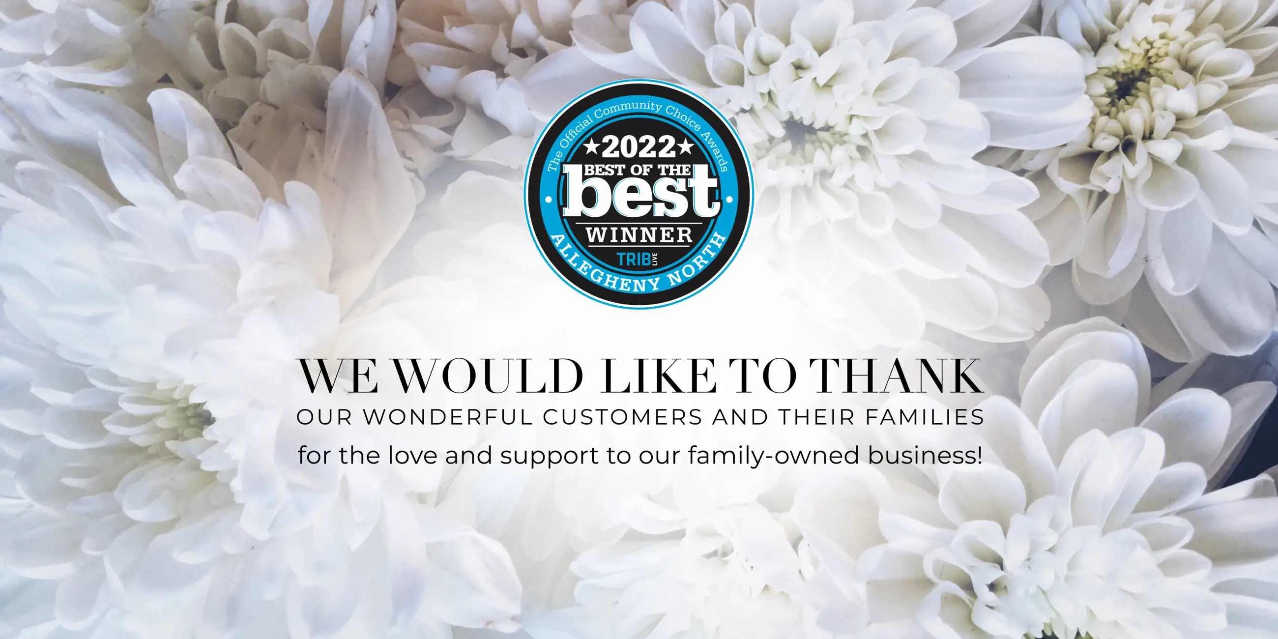 We would like to thank banner