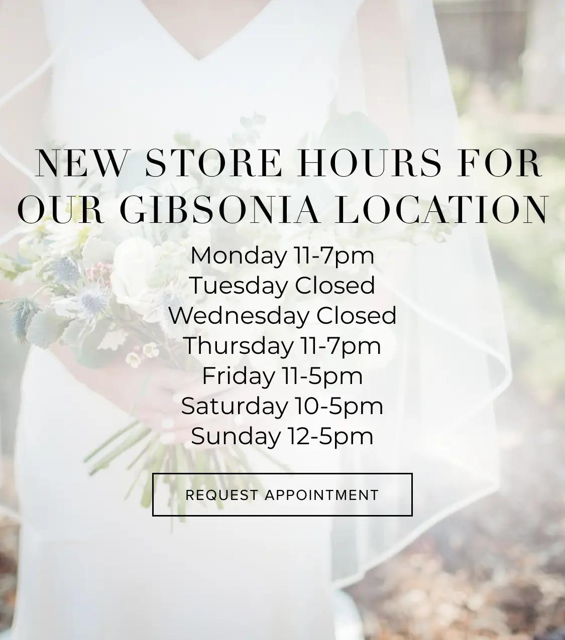 New Store Hours for Gibsonia