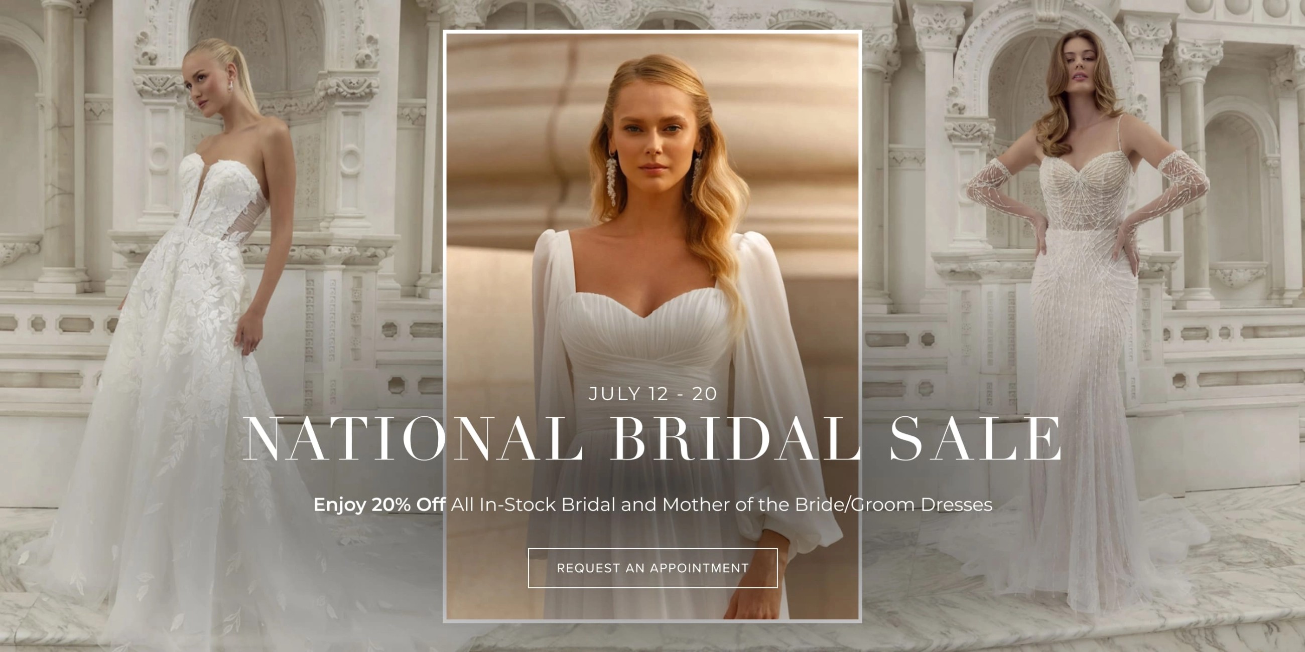 National Bridal Sale Banner Desktop