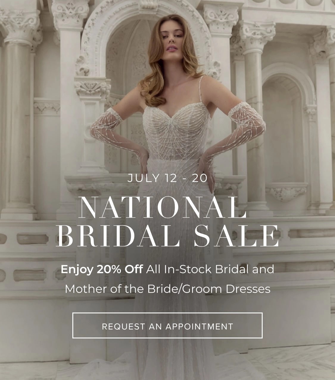 National Bridal Sale Banner Mobile